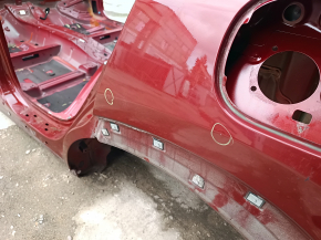 Quarter wing rear left Hyundai Tucson 19-21 on the body, red