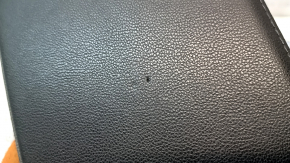 Armrest for VW Jetta 19-21, black leather, white stitching