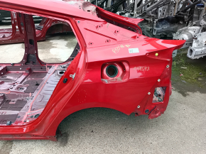 Quarter wing rear left Toyota Prius 50 19-22 under BSM on the body, red, bumps, dent