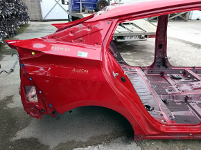 Quarter wing rear right Toyota Prius 50 19-22 under BSM, on the body, red, bumps, dents