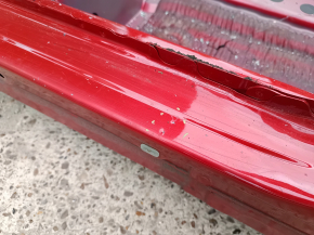 Front right quarter of Toyota Prius 50 16-22 on the body, red, dented pillar