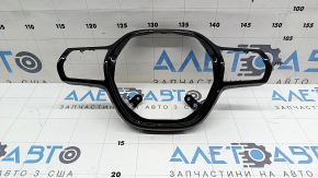 Honda Civic XI FE/FL 22-26 center steering wheel cover, gloss black