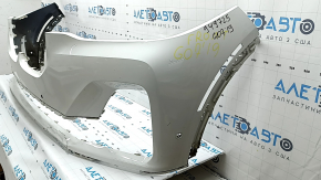 Bare front bumper for BMW X7 G07 19-22 with parking sensors and PMA, white, sand