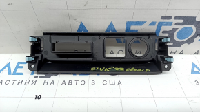 Honda Civic XI FE/FL 22-24 center console trim, black, for cigarette lighter, 1 USB