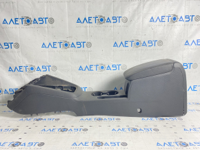 Console center armrest and cup holders VW Jetta 11-17 USA leather black scratches