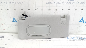 Left visor Jeep Compass 17-21 gray, without hook, with backlight