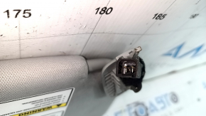 Left visor Jeep Compass 17-21 gray, without hook, with backlight