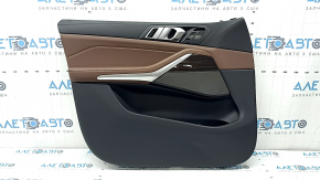 Door trim card front left BMW X7 G07 19-22 leather Vernasca, Schwarz