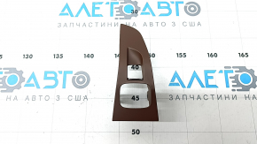 Rear left window lift control trim for BMW X7 G07 19-26, brown, Coffee, under the curtain