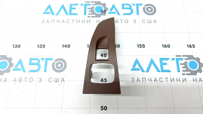 Rear right window lift control trim for BMW X7 G07 19-26, brown, Coffee, under the curtain