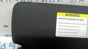 Left sun visor for BMW 4 Series F32/36 14-20 Coupe, Gran Coupe, black ANTHRAZITE, without hook, illuminated, scratches