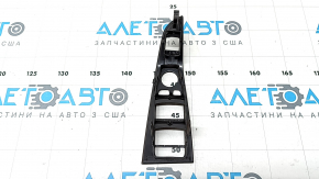 Front left window lift control trim for BMW X7 G07 19-26 Black