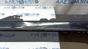 Right side sill for BMW 4 Series F36 15-20 Gran Coupe, black, scratches