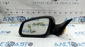Left side mirror assembly BMW 4 F32/33/36 14-20 turn signal, heated, 5 pins, black