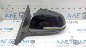 Left side mirror assembly BMW 4 F32/33/36 14-20 turn signal, heated, 5 pins, black