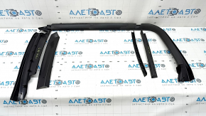 BMW X7 G07 19-26 19-26 rear left inner door frame under the curtain, 5 parts, 1 part melted, cracked
