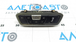 Light control for BMW X7 G07 19-26 under fog lights, oxidized chrome