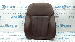 BMW X7 G07 19-22 passenger seat back upholstery, brown leather, Coffee, Comfort, heated, with blower fans, melted leather, needs cleaning