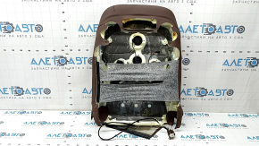 BMW X7 G07 19-22 passenger seat back upholstery, brown leather, Coffee, Comfort, heated, with blower fans, melted leather, needs cleaning