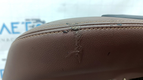 BMW X7 G07 19-22 passenger seat back upholstery, brown leather, Coffee, Comfort, heated, with blower fans, melted leather, needs cleaning