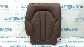 Rear seat backrest trim, 2nd row, right, BMW X7 G07 19-22, leather, 7 seats, black