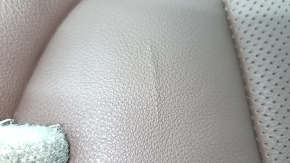 Rear seat backrest trim, 2nd row, right, BMW X7 G07 19-22, leather, 7 seats, black