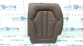 Rear seat back trim, 2nd row, left, BMW X7 G07 19-22, leather for 7 seats, brown Coffee, Comfort, heated, melted leather