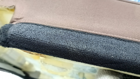 Rear seat back trim, 2nd row, left, BMW X7 G07 19-22, leather for 7 seats, brown Coffee, Comfort, heated, melted leather