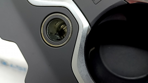 Heated and cooled cup holder for BMW X7 G07 19-26 with black and chrome trim, scratches