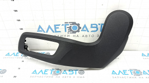 Rear left seat control cover for the 2nd row of the BMW X7 G07 19-26, black, scratches