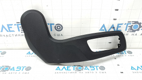 Rear right seat control cover for the 2nd row of the BMW X7 G07 19-26, black, scratches, melted