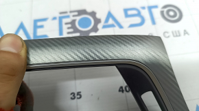 Left front panel trim for BMW 4 F32/33/36 14-20 in light carbon fiber