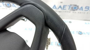 BMW X7 G07 19-22 black leather steering wheel with heated paddle shifters, driving assist, Sport, with wiring, dented, scratches, needs cleaning