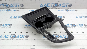 BMW 4 Series F32/33/36 16-20 center console trim with cup holders and mat, scratches, chrome peeling