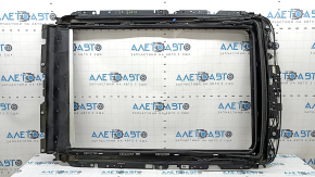 BMW X7 G07 19-26 front panoramic window assembly, without curtain, under Sky Lounge, broken mount, covered in soot