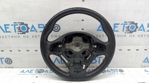 Naked steering wheel BMW 4 F32/33/36 17-20 black leather, Sport, red stitching, heated paddle shifters