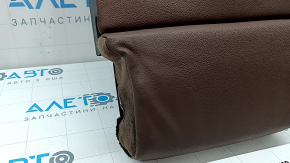 Rear seat armrest, 2nd row, BMW X7 G07 19-22, complete, leather for 7 seats, brown Coffee, dented, melted, scratches