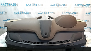 Torpedo front panel without AIRBAG Lincoln MKC 15-19 brown, wood insert, scratches