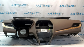 Torpedo front panel without AIRBAG Lincoln MKC 15-19 brown, wood insert, scratches