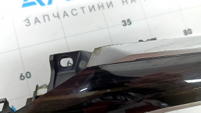 Right front panel trim for BMW X7 G07 19-22, Fineline/metal wood, with backlighting, melted fasteners, melted grille, cracks, stains on chrome