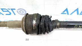 Drive axle shaft rear right Lexus RX350 10-15 torn outer CV joint boot, dented