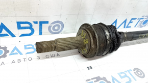 Drive axle shaft rear right Lexus RX350 10-15 torn outer CV joint boot, dented