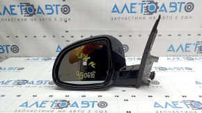 Left side mirror assembly BMW X3 G01 18-22 5-pin, turn signal, auto-dimming, BSM, brown, chips on cover, chip in turn signal glass