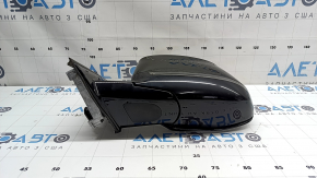Left side mirror assembly BMW X3 G01 18-22 5-pin, turn signal, auto-dimming, BSM, brown, chips on cover, chip in turn signal glass