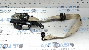 BMW X3 G01 18-24 passenger seat belt with squib, beige, dry-cleanable