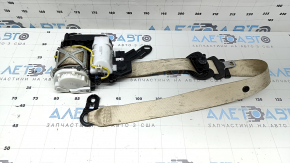 BMW X3 G01 18-24 passenger seat belt with squib, beige, dry-cleanable