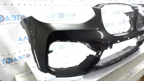 Bare front bumper BMW X3 G01 18-21 without parking sensors, without camera, brown, worn