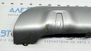 Lower trim of the rear bumper BMW X3 G01 18-21 gray, without a towbar, broken fastening, scratches
