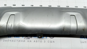Lower trim of the rear bumper BMW X3 G01 18-21 gray, without a towbar, broken fastening, scratches