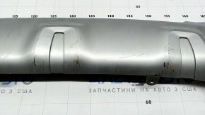Lower trim of the rear bumper BMW X3 G01 18-21 gray, without a towbar, broken fastening, scratches